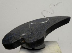 Oceanisches Segment II mit Wellenkamm, 2016, Holz, Blei, Plexiglas, Farbe, 32,5x20,5x17,5 cm   800  E.JPG