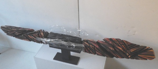 Calderawandstele,2019, Holz,Plexiglas,Farbe, 176x29x39cm Calderawandstele,2019, Holz,Plexiglas,Farbe, 176x29x39cm